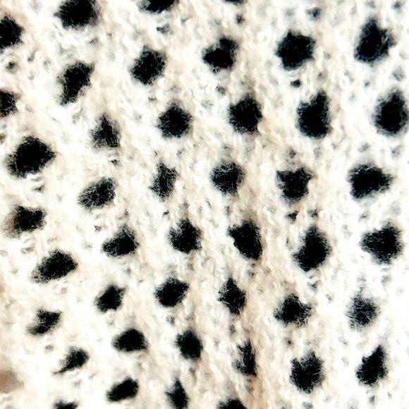 White Knit Dolman Sleeve Sweater Cardigan - Picture 10 of 14